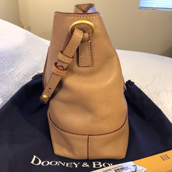 MUSHROOM Dooney & Bourke RARE Florentine Chelsea - Picture 5 of 8